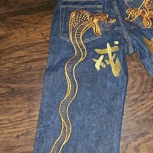Vintage Evisu Denim Jeans Dragon - Picture 9 of 15